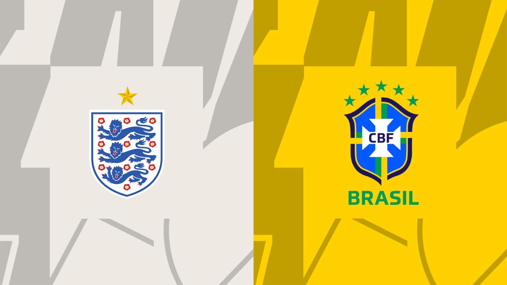 英格兰vs巴西首发：贝林、福登先发，维尼修斯、罗德里戈出战